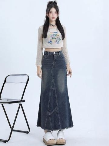 Suo Women Maxi A-Line Skirt