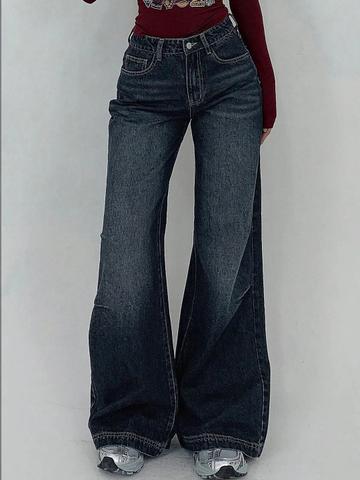Off Duty India Women Flared High-Rise Low Distress Light Fade Jeans