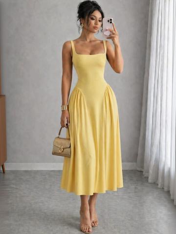 CORSICA A-Line Midi Dress
