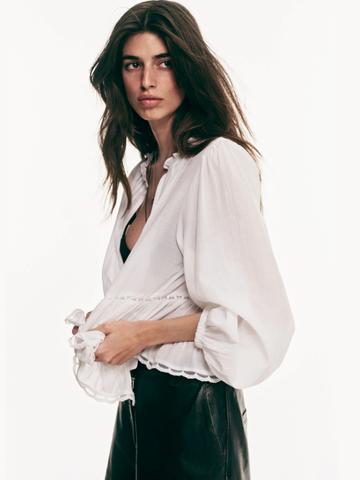 H&M Pintucked blouse