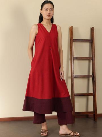 Pink Fort Women Regular Pure Cotton Kurta with Trousers