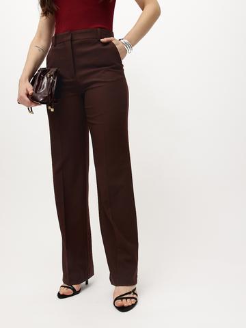 MANGO Women Flat-Front Formal Trousers