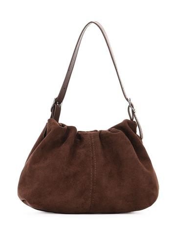 StyleCast x Revolte Suede Swagger Tote Bag