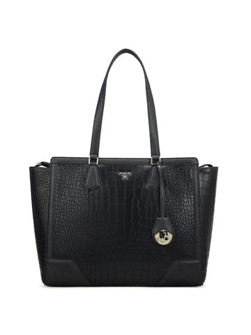 Da Milano Textured Leather Structured Tote Bag