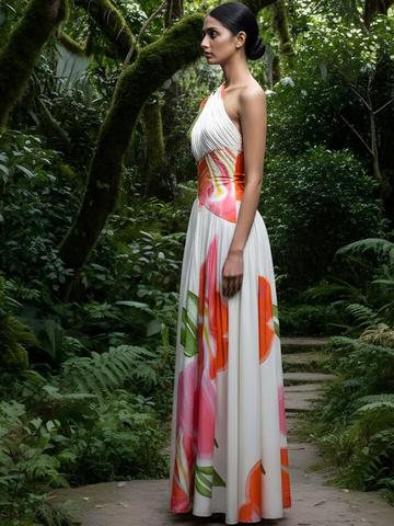 POPPI Floral Print Maxi Dress