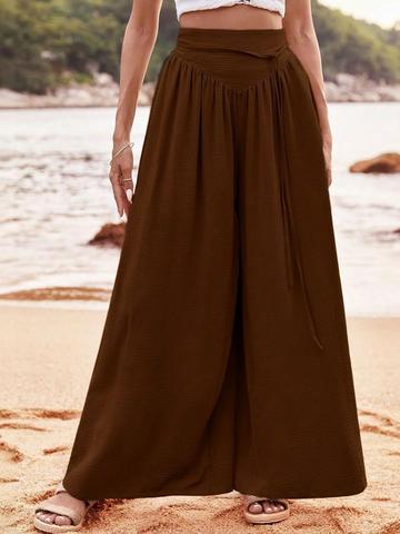 Stylecast X Kotty Women High-Rise Wrinkle Free Pleated Trousers