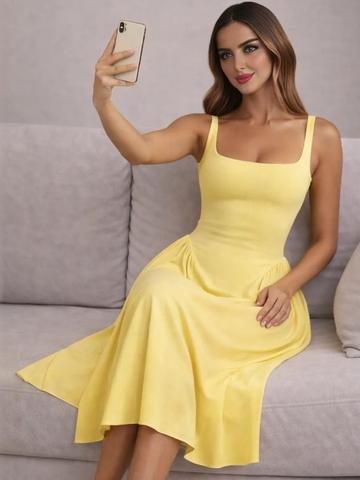 SZN Fit & Flare Midi Dress