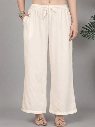 GRACIT Women Flared Knitted Ethnic Palazzos