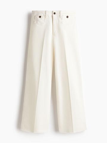 H&M Wide High Waist Ankle Jeans