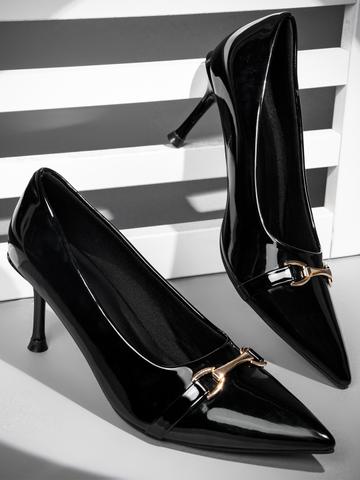 Froh Feet Party Stiletto Pumps with Buckles