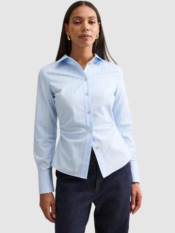 Forever New Women Comfort Pinstripes Striped Casual Shirt