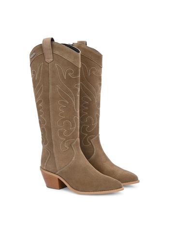 Delize Women Embellished Pointed Toe Zip Cowboy Boots