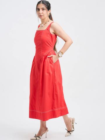 TBFO A-Line Midi Dress