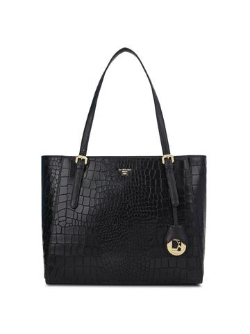 Da Milano Textured Leather Structured Tote Bag