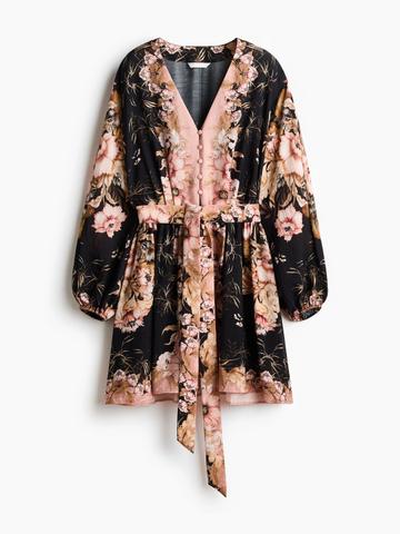 H&M Women Tie-Belt Tunic Dress