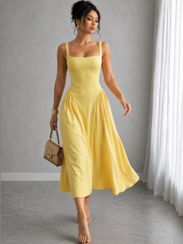 WANQUILA Fit & Flare Midi Dress
