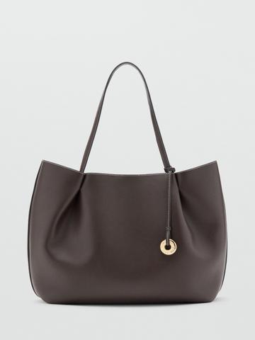 MANGO PU Structured Tote Bag