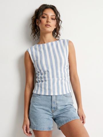 glitchez Self-Design Gathers Top