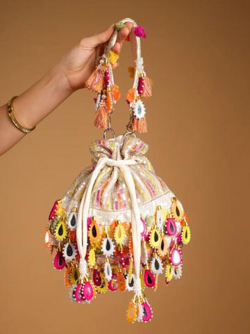 sugarcrush Shama Embellished Potli Clutch