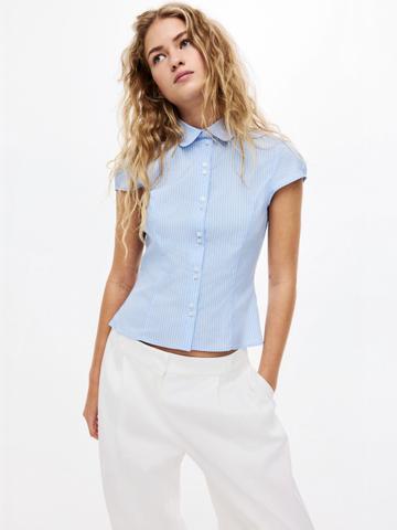 H&M Cap-sleeved Shirt