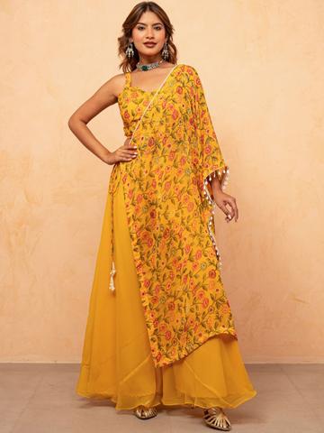DEASHA INDIA Women Floral Top with Palazzos
