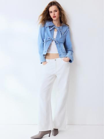H&M Women Baggy Fit Pure Cotton Waist Jean