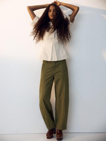 H&M Barrel-Leg Cargo Trousers