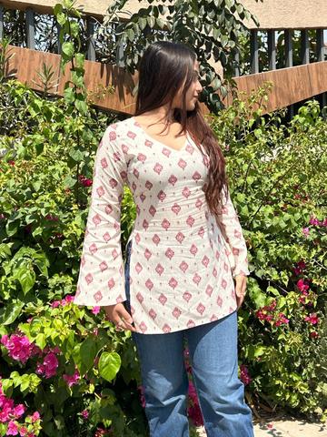 Aarsi Viscose Rayon Printed Ethnic Tunic