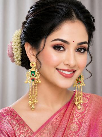 OOMPH Contemporary Kashmiri Drop Earrings