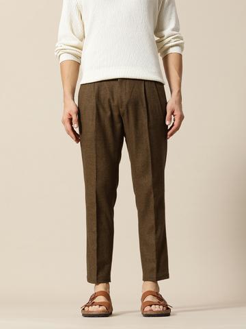 Mr Bowerbird Men Solid Tailored Pleated Regular Fit Trousers