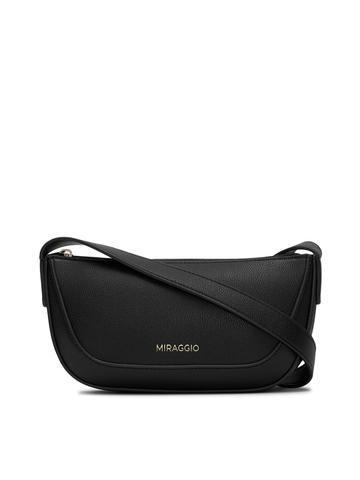 MIRAGGIO Women's Black Shoulder Bag