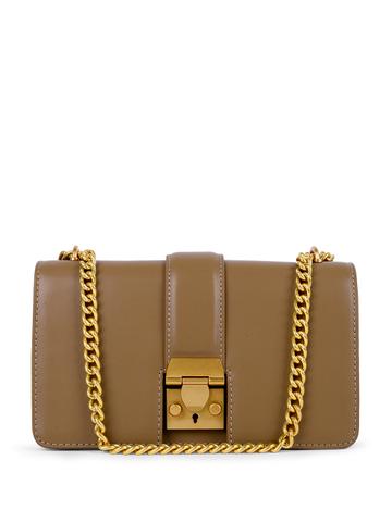 MIRAGGIO Scarlet Beige Crossbody Bag with Adjustable Sling Strap