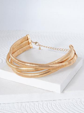 JOKER & WITCH Gold-Plated Alloy Open Necklace