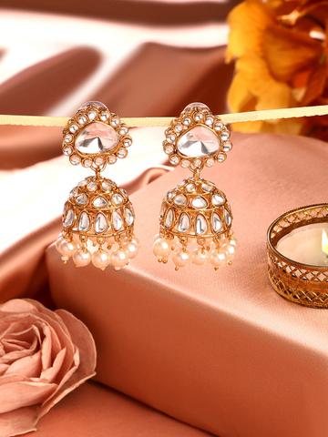 Zaveri Pearls Contemporary Jhumkas Earrings