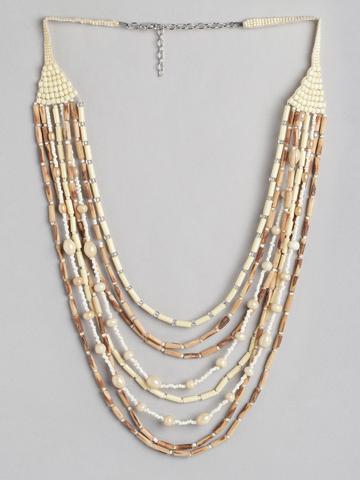 RICHEERA Layered Artificial Beads Necklace
