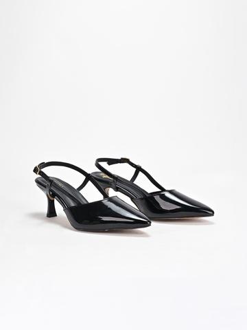 SCENTRA Pointed Toe Slim Heeled Pumps