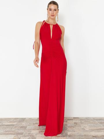Trendyol Keyhole Neck Sleeveless Maxi Dress