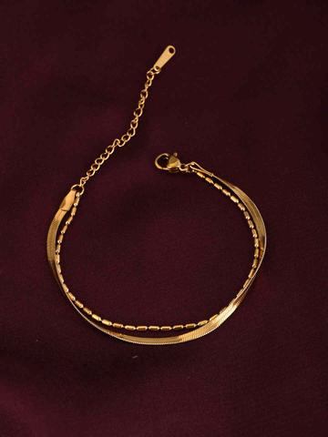 PALMONAS Gold-Plated Wraparound Bracelet