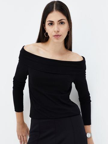 CODE by Lifestyle Women Striped Bardot Top
