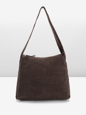 MANGO Suede Structured Shoulder Bag