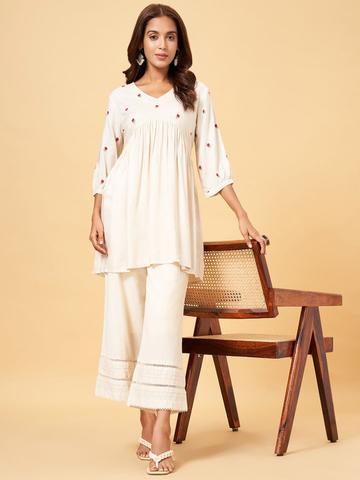RANGMANCH BY PANTALOONS Embroidered Tunic