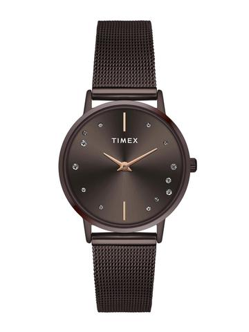 Timex Trendline Round 21mm Brown Dial Analog Women Watch - TWEL1