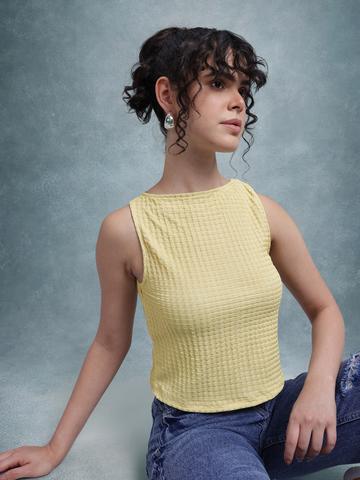 The Roadster Life Co. Textured Fitted Top