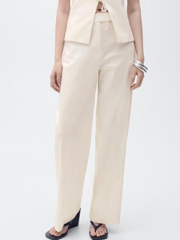 MANGO Women Straight Fit Trousers