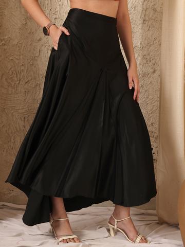 NEUDIS A-Line High-Waist Maxi Skirt