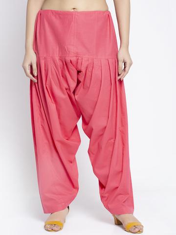 GRACIT Women Pink Solid Loose-Fit Salwar