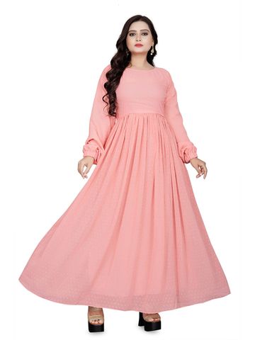 SARINKU Woman Self Design Fit & Flare Maxi Dress