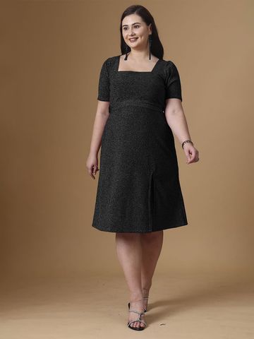 Curvy Lane Women A-Line Midi Dress