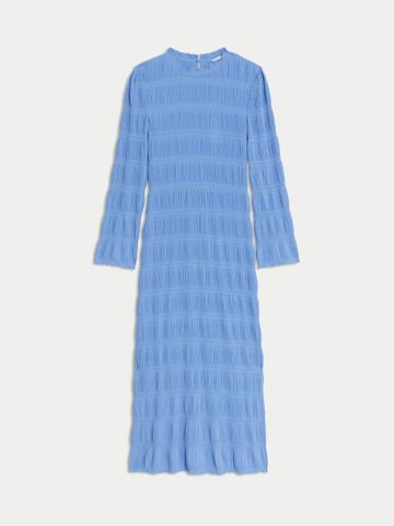Marks & Spencer Women Self Design A-Line Midi Dress