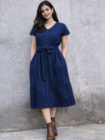 Suo Fit & Flare Midi Dress